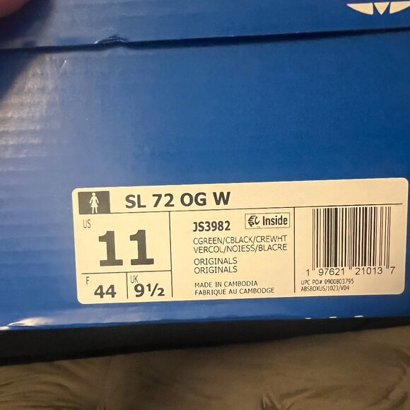 NIB RARE Adidas SL 72 OG Collegiate Green Snakeskin Sneakers 💚🐍💚 - Picture 13 of 14
